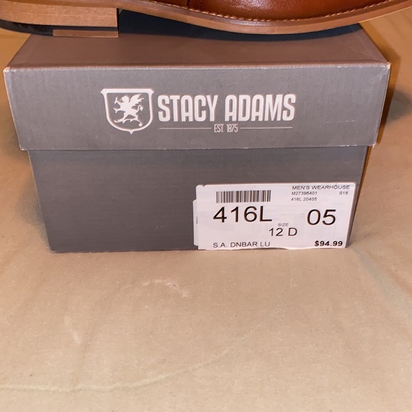 Stacy Adam’s brown wingtip size 12 used with new box - Picture 6 of 6